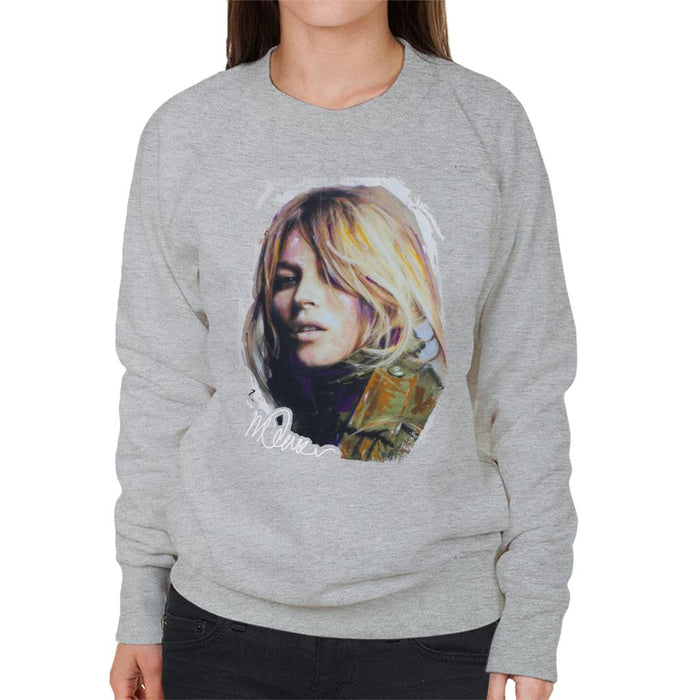 Sidney Maurer Original Portrait Of Kate Moss Army Jacket Women's Sweatshirt