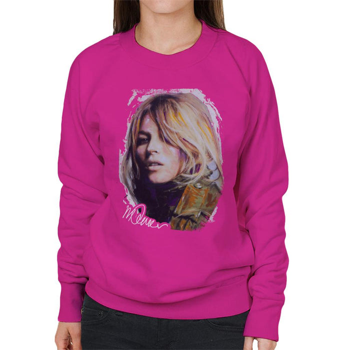 Sidney Maurer Original Portrait Of Kate Moss Army Jacket Women's Sweatshirt