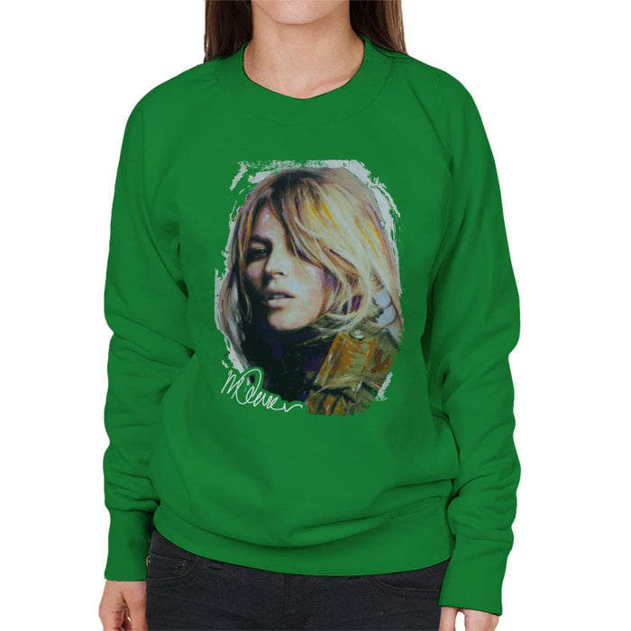 Sidney Maurer Original Portrait Of Kate Moss Army Jacket Women's Sweatshirt