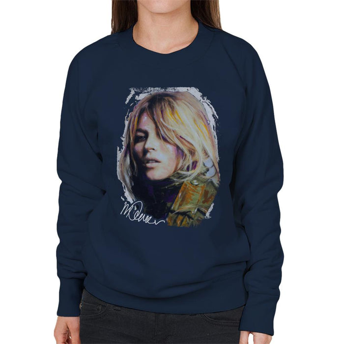 Sidney Maurer Original Portrait Of Kate Moss Army Jacket Women's Sweatshirt