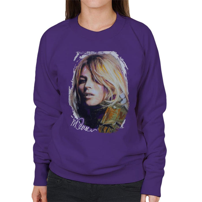Sidney Maurer Original Portrait Of Kate Moss Army Jacket Women's Sweatshirt