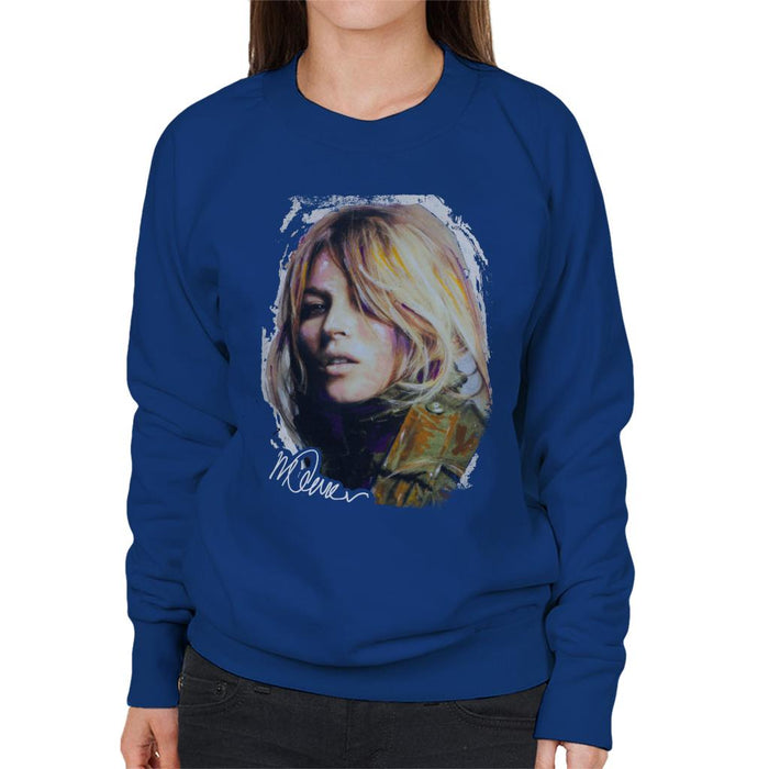 Sidney Maurer Original Portrait Of Kate Moss Army Jacket Women's Sweatshirt