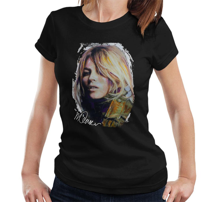 Sidney Maurer Original Portrait Of Kate Moss Army Jacket Women's T-Shirt