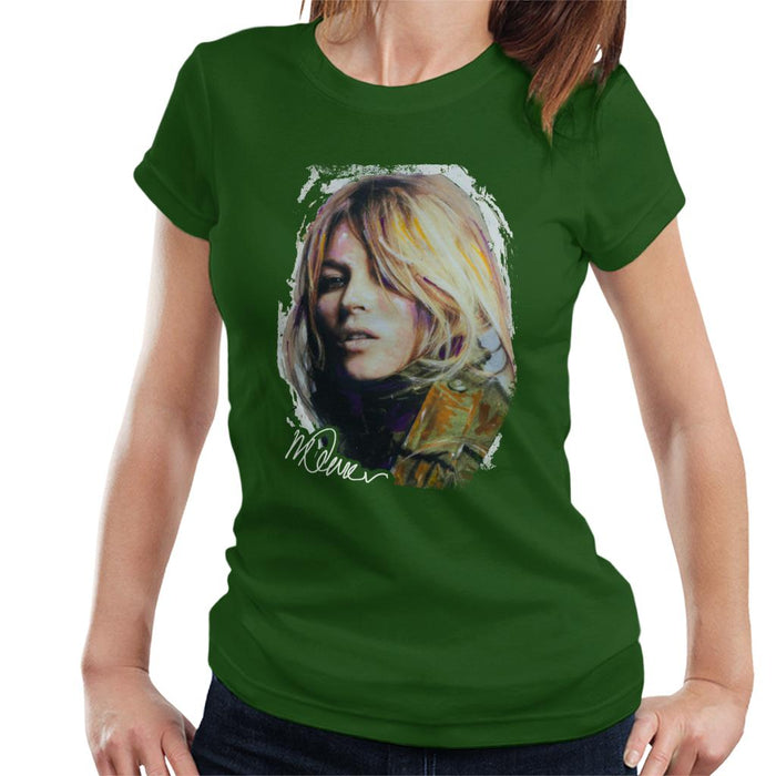Sidney Maurer Original Portrait Of Kate Moss Army Jacket Women's T-Shirt