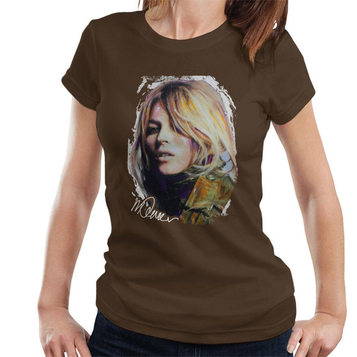 Sidney Maurer Original Portrait Of Kate Moss Army Jacket Women's T-Shirt