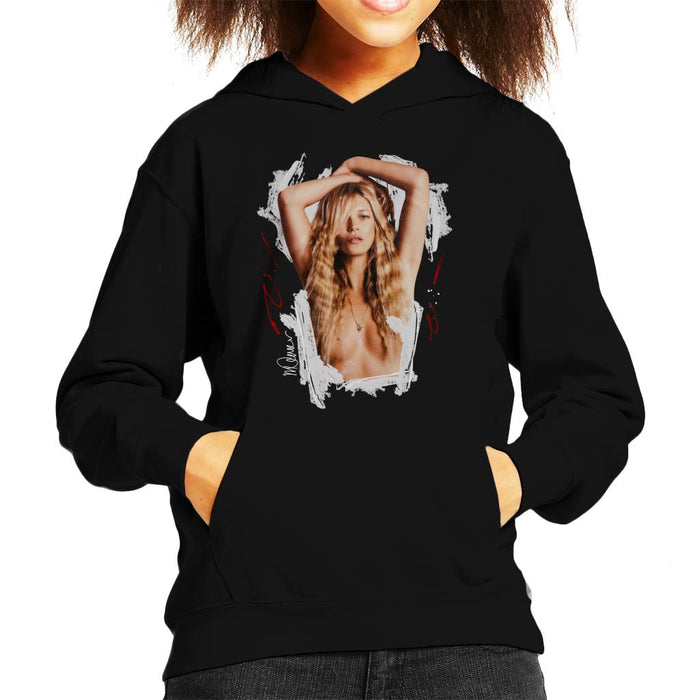Sidney Maurer Original Portrait Of Kate Moss Topless Shoot Kid's Hooded Sweatshirt
