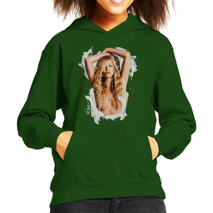Sidney Maurer Original Portrait Of Kate Moss Topless Shoot Kid's Hooded Sweatshirt