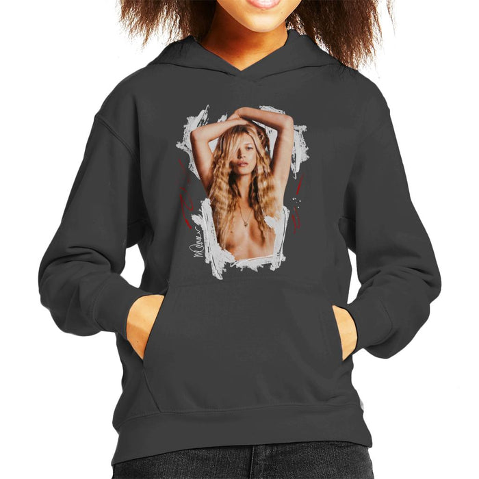 Sidney Maurer Original Portrait Of Kate Moss Topless Shoot Kid's Hooded Sweatshirt