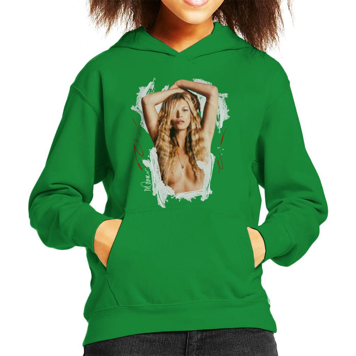 Sidney Maurer Original Portrait Of Kate Moss Topless Shoot Kid's Hooded Sweatshirt