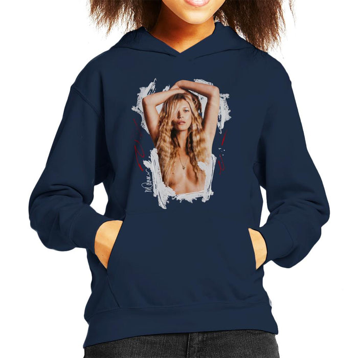 Sidney Maurer Original Portrait Of Kate Moss Topless Shoot Kid's Hooded Sweatshirt