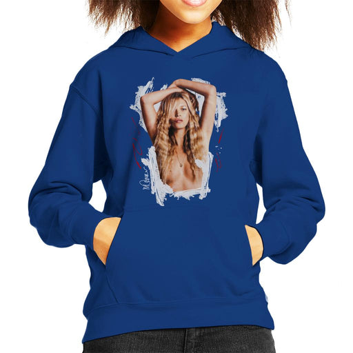 Sidney Maurer Original Portrait Of Kate Moss Topless Shoot Kid's Hooded Sweatshirt