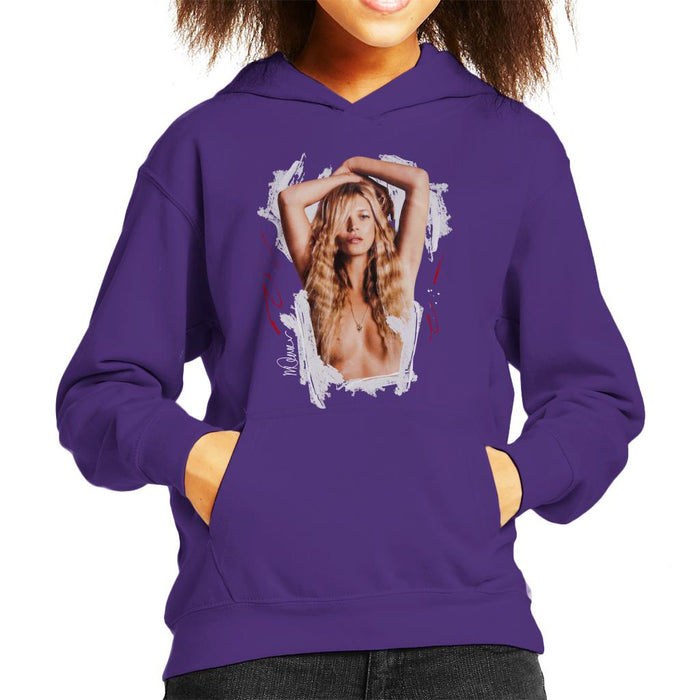 Sidney Maurer Original Portrait Of Kate Moss Topless Shoot Kid's Hooded Sweatshirt