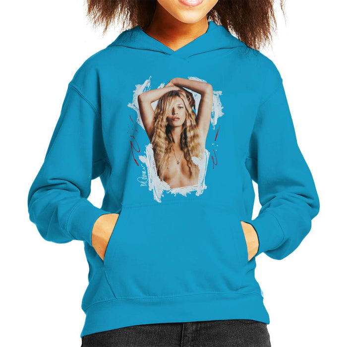Sidney Maurer Original Portrait Of Kate Moss Topless Shoot Kid's Hooded Sweatshirt