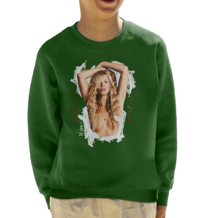 Sidney Maurer Original Portrait Of Kate Moss Topless Shoot Kid's Sweatshirt