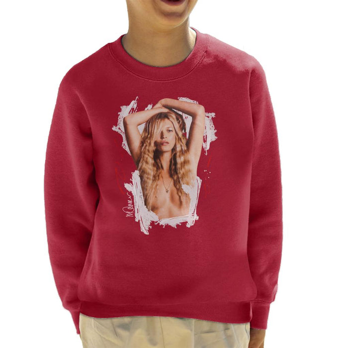 Sidney Maurer Original Portrait Of Kate Moss Topless Shoot Kid's Sweatshirt