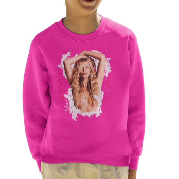 Sidney Maurer Original Portrait Of Kate Moss Topless Shoot Kid's Sweatshirt