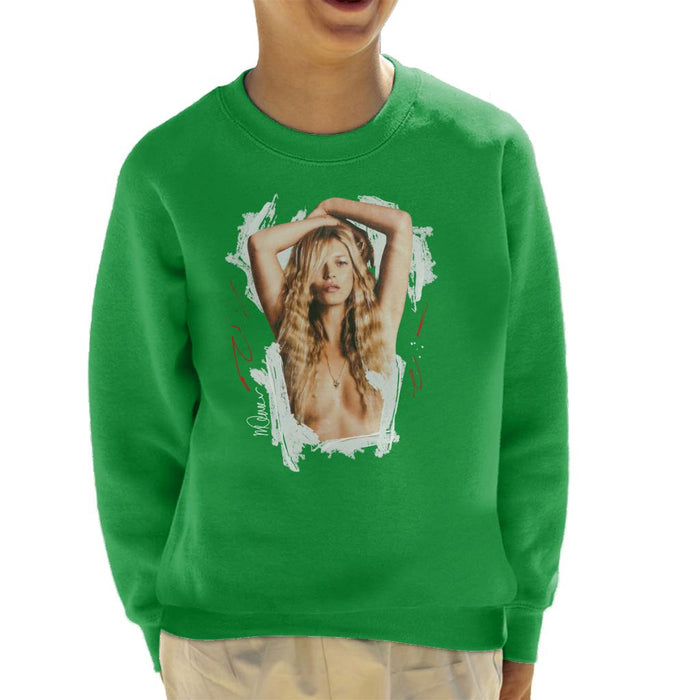 Sidney Maurer Original Portrait Of Kate Moss Topless Shoot Kid's Sweatshirt