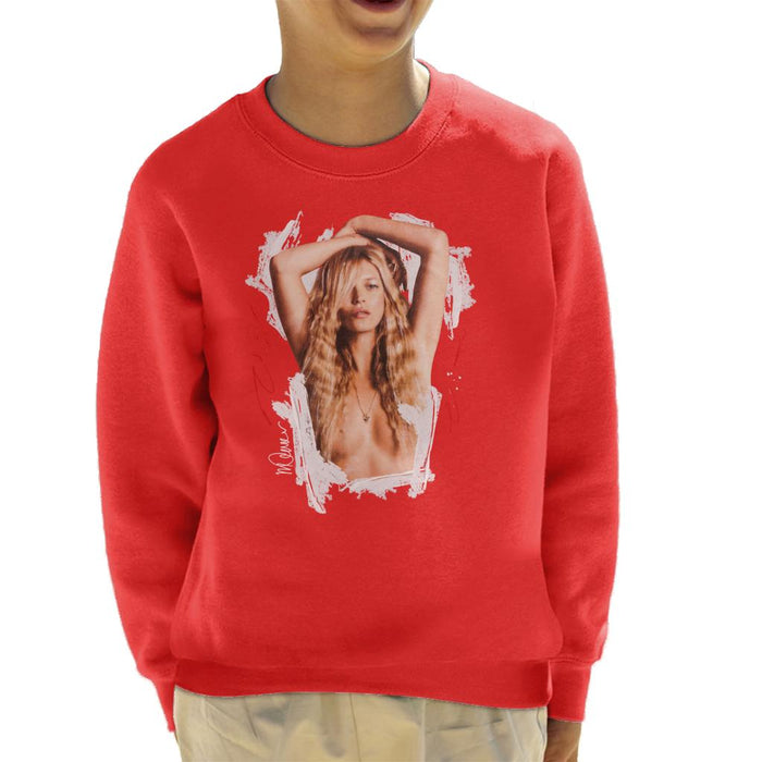 Sidney Maurer Original Portrait Of Kate Moss Topless Shoot Kid's Sweatshirt