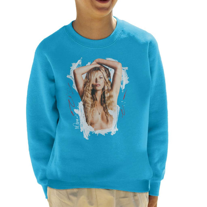 Sidney Maurer Original Portrait Of Kate Moss Topless Shoot Kid's Sweatshirt