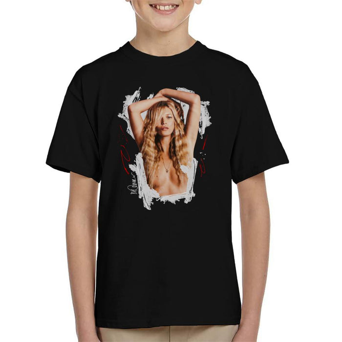 Sidney Maurer Original Portrait Of Kate Moss Topless Shoot Kid's T-Shirt