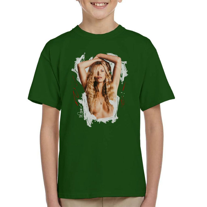 Sidney Maurer Original Portrait Of Kate Moss Topless Shoot Kid's T-Shirt