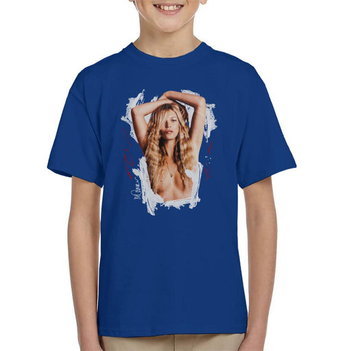 Sidney Maurer Original Portrait Of Kate Moss Topless Shoot Kid's T-Shirt