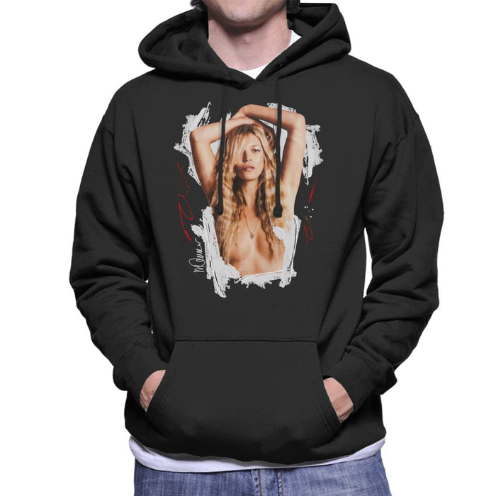 Sidney Maurer Original Portrait Of Kate Moss Topless Shoot Men's Hooded Sweatshirt
