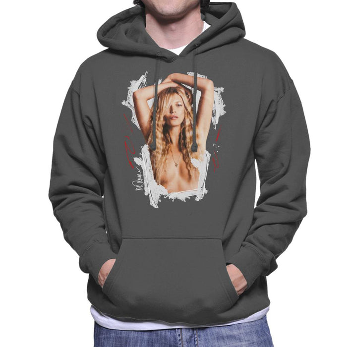 Sidney Maurer Original Portrait Of Kate Moss Topless Shoot Men's Hooded Sweatshirt