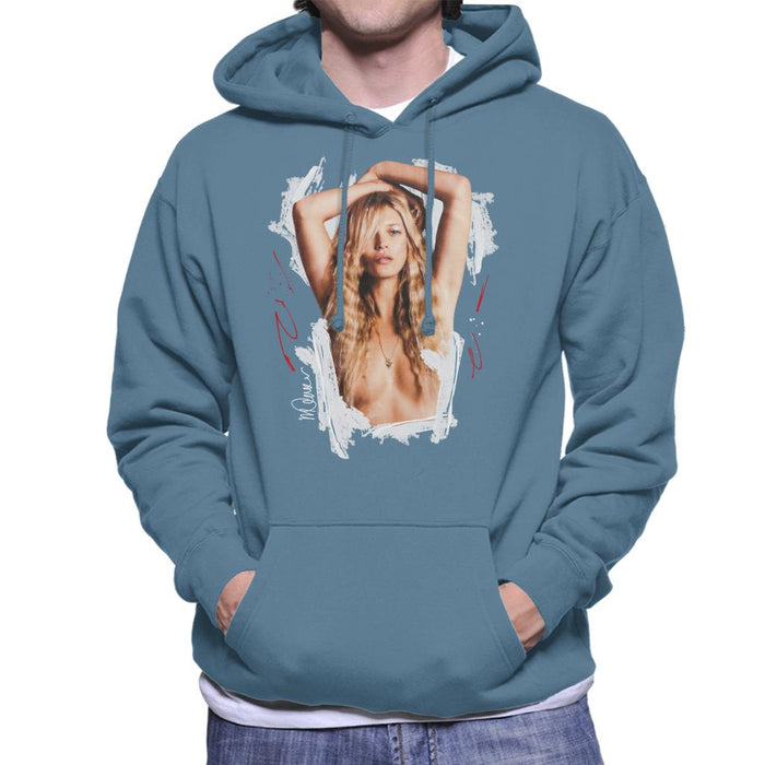 Sidney Maurer Original Portrait Of Kate Moss Topless Shoot Men's Hooded Sweatshirt