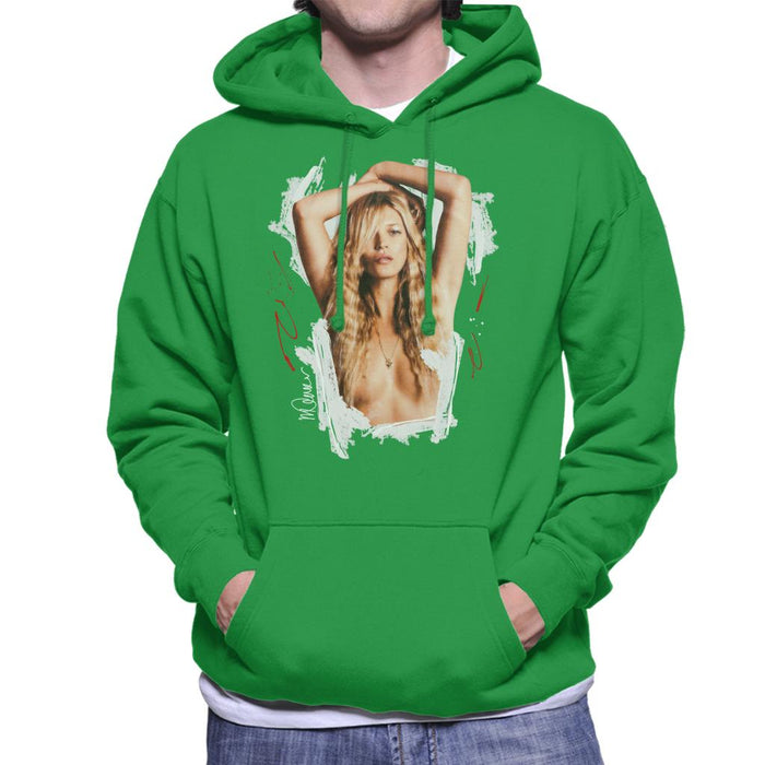 Sidney Maurer Original Portrait Of Kate Moss Topless Shoot Men's Hooded Sweatshirt