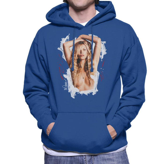 Sidney Maurer Original Portrait Of Kate Moss Topless Shoot Men's Hooded Sweatshirt