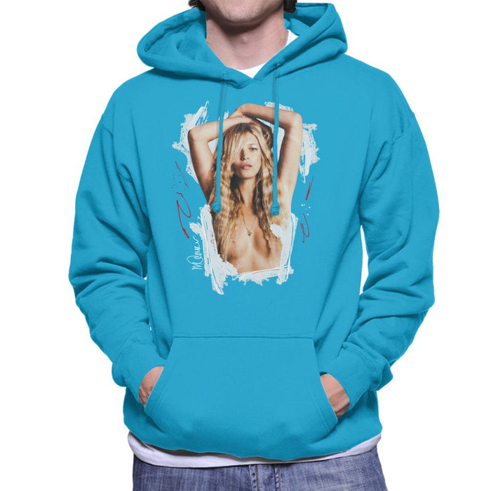 Sidney Maurer Original Portrait Of Kate Moss Topless Shoot Men's Hooded Sweatshirt