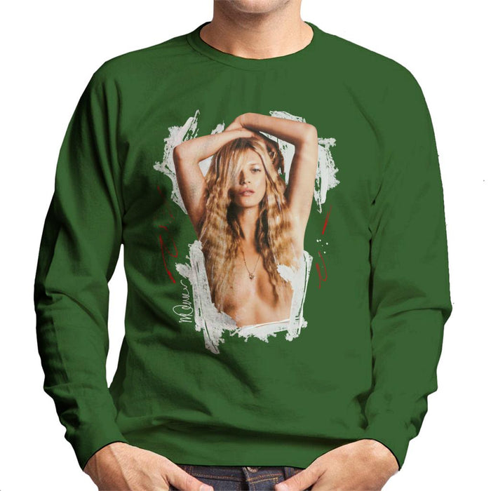 Sidney Maurer Original Portrait Of Kate Moss Topless Shoot Men's Sweatshirt