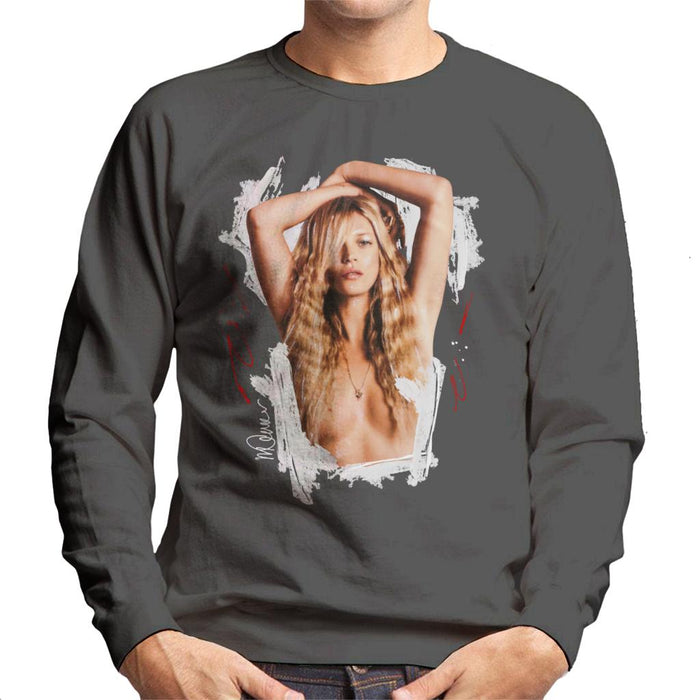 Sidney Maurer Original Portrait Of Kate Moss Topless Shoot Men's Sweatshirt