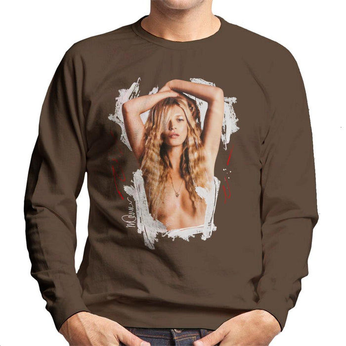 Sidney Maurer Original Portrait Of Kate Moss Topless Shoot Men's Sweatshirt