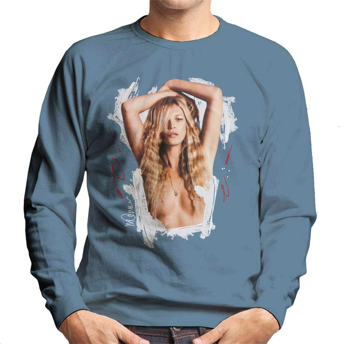 Sidney Maurer Original Portrait Of Kate Moss Topless Shoot Men's Sweatshirt