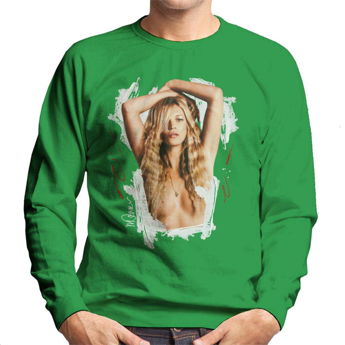 Sidney Maurer Original Portrait Of Kate Moss Topless Shoot Men's Sweatshirt