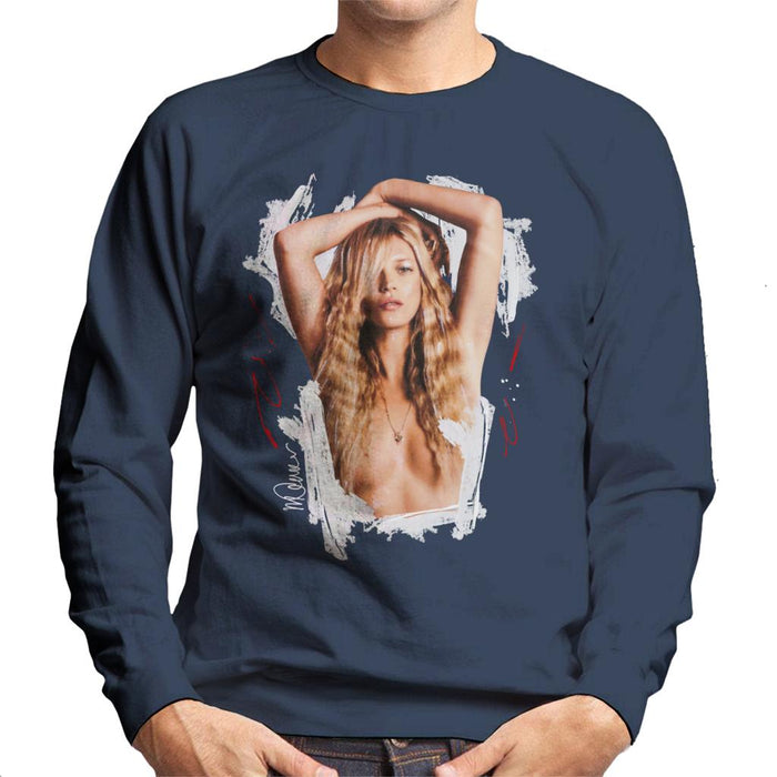 Sidney Maurer Original Portrait Of Kate Moss Topless Shoot Men's Sweatshirt