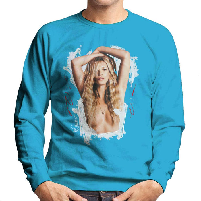 Sidney Maurer Original Portrait Of Kate Moss Topless Shoot Men's Sweatshirt