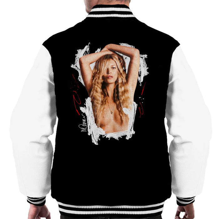 Sidney Maurer Original Portrait Of Kate Moss Topless Shoot Men's Varsity Jacket