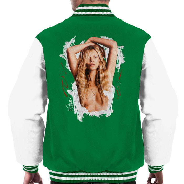 Sidney Maurer Original Portrait Of Kate Moss Topless Shoot Men's Varsity Jacket