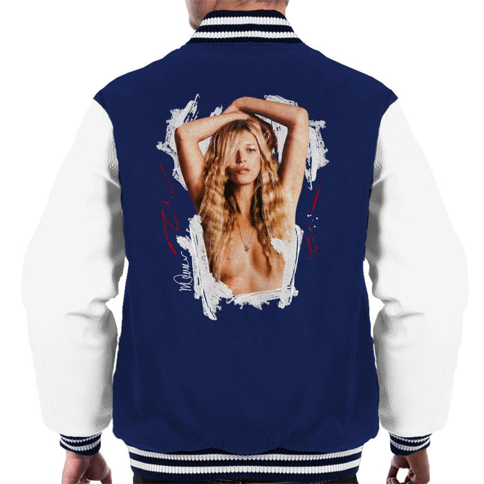 Sidney Maurer Original Portrait Of Kate Moss Topless Shoot Men's Varsity Jacket