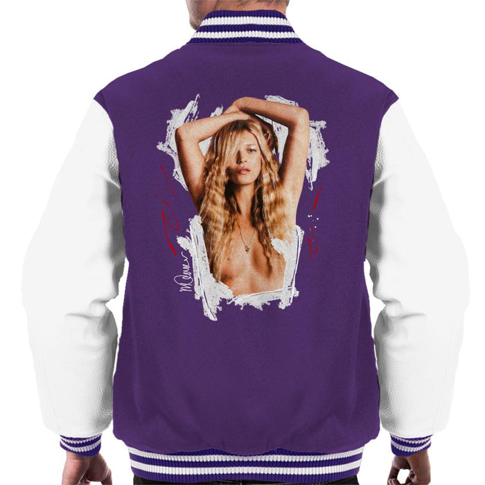 Sidney Maurer Original Portrait Of Kate Moss Topless Shoot Men's Varsity Jacket