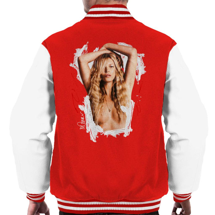 Sidney Maurer Original Portrait Of Kate Moss Topless Shoot Men's Varsity Jacket