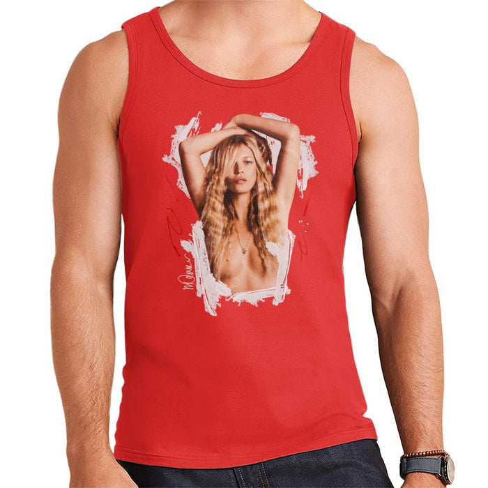Sidney Maurer Original Portrait Of Kate Moss Topless Shoot Men's Vest