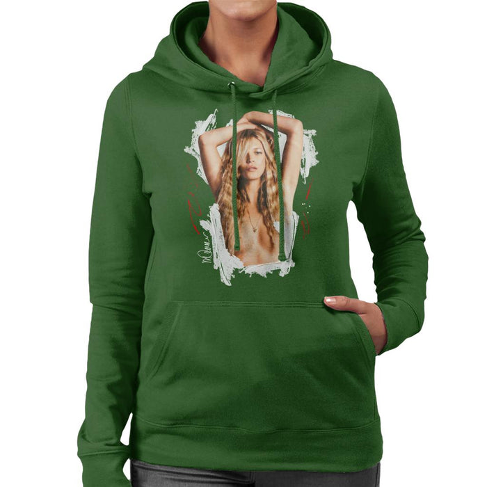 Sidney Maurer Original Portrait Of Kate Moss Topless Shoot Women's Hooded Sweatshirt