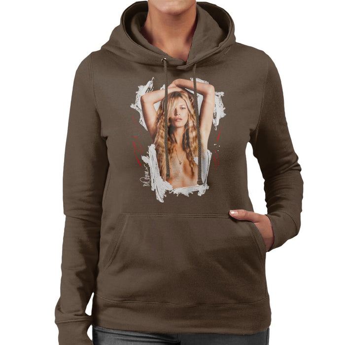 Sidney Maurer Original Portrait Of Kate Moss Topless Shoot Women's Hooded Sweatshirt
