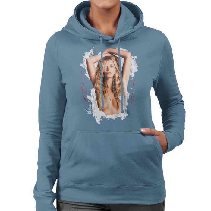 Sidney Maurer Original Portrait Of Kate Moss Topless Shoot Women's Hooded Sweatshirt