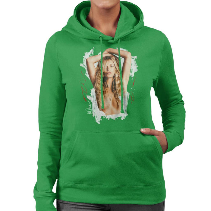 Sidney Maurer Original Portrait Of Kate Moss Topless Shoot Women's Hooded Sweatshirt