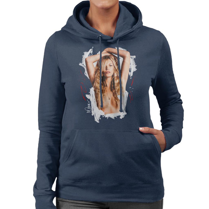 Sidney Maurer Original Portrait Of Kate Moss Topless Shoot Women's Hooded Sweatshirt